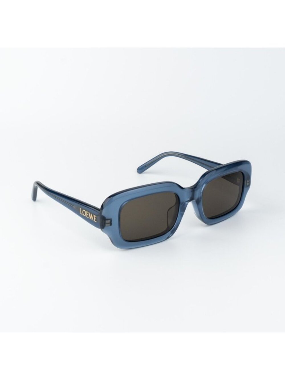 Loewe Women Sunglasses Blue Brown Rectangle LW40158F SLIM 84E NEW AUTHENTIC